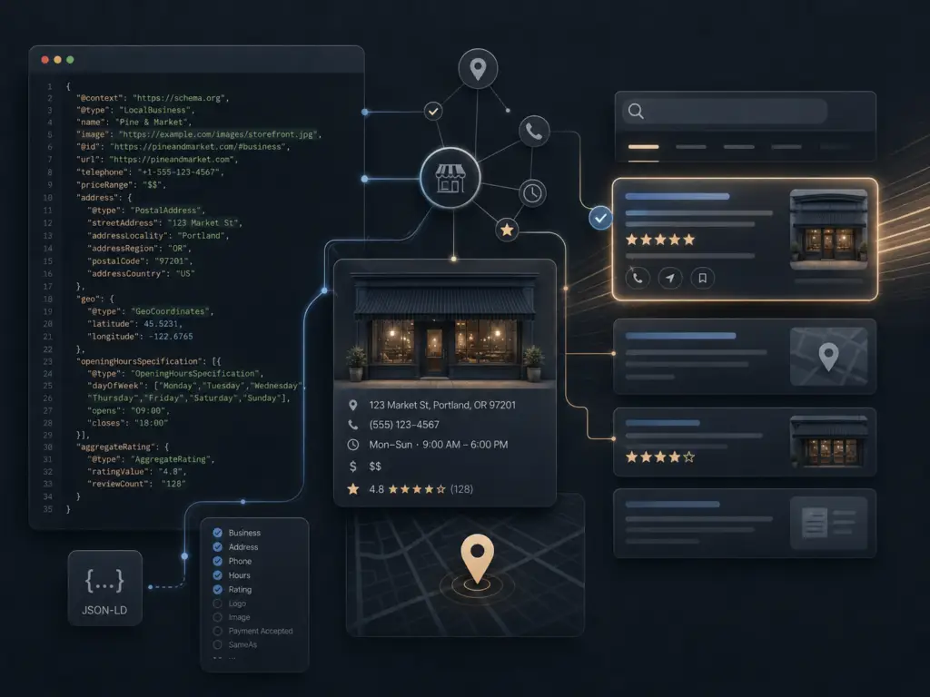 Schema Markup That Search Engines Actually Read: Copy-Paste JSON-LD for Local Businesses